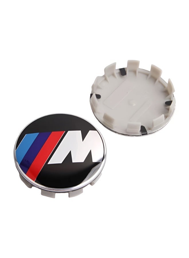 56mm Motor Sport Edition Wheel Center Hub Caps Set of 4 OEM Style Alloy Rim Covers Easy Fit Snap On Replacement Durable Caps Compatible with BMW Vehicles - Image 2